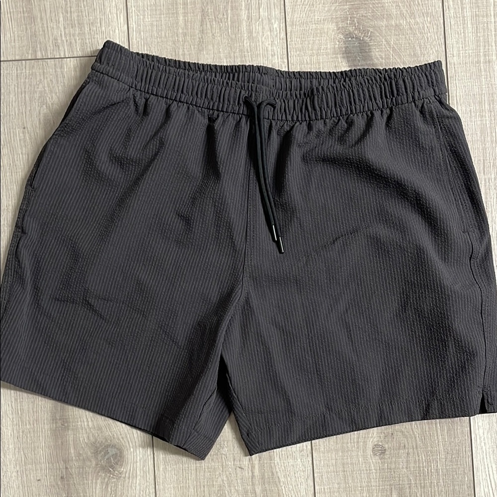 Abercrombie & Fitch Black Athletic Shorts Lightweight Elastic Waist